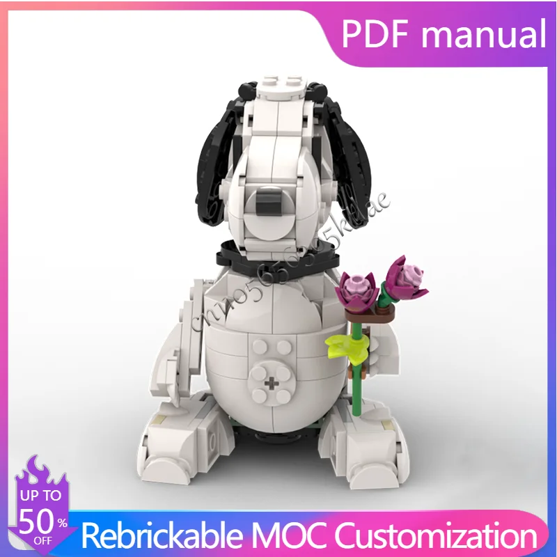 

289 шт. MOC креативные роскошные роботизированные собаки, строительные блоки, модель, обучающая игрушка «сделай сам», сборка для мальчиков, подарки на Рождество и день рождения