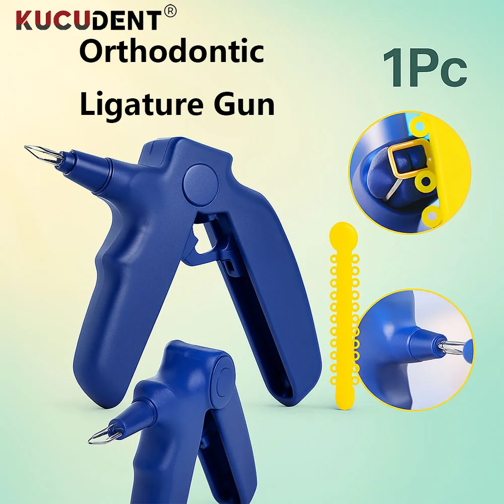 

1Pc Dental Orthodontic Ligature Gun Ligature Ties Dispenser Multi-colorPlastic High Strength for Teeth Braces Dentistry Tools