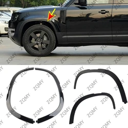 2pcs Car Front Fender Moulding Wheel Arch For Land Rover Defender 90 110 130 2020 2021-2023 LR130587 LR130584 LR147922 LR147926