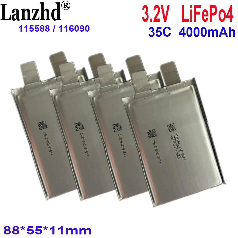 1-24pcs 3.2V Lifepo4 battery 35C 4000mAh For starting power supply model airplane Batteries DIY RV Boat Cells 12V 24V battery