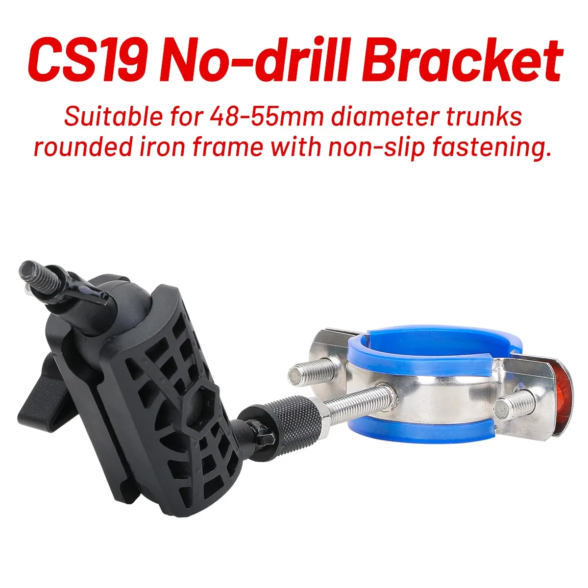 Durable CS19 Hunting Camera Holder Dual 360° Rotatable Head 1/4 Inch Thread Base Wildlife Trail Camera Accessories