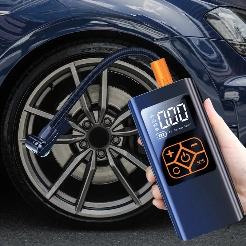

Portable Mini Electric Tire Pump for Car Wired - Handheld Compressor Digital Display Charging Pumps