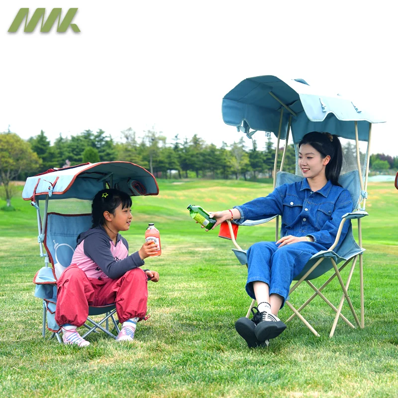 Sunshade Folding Chair Portable Cartoon Backrest Armrest Camping Chair