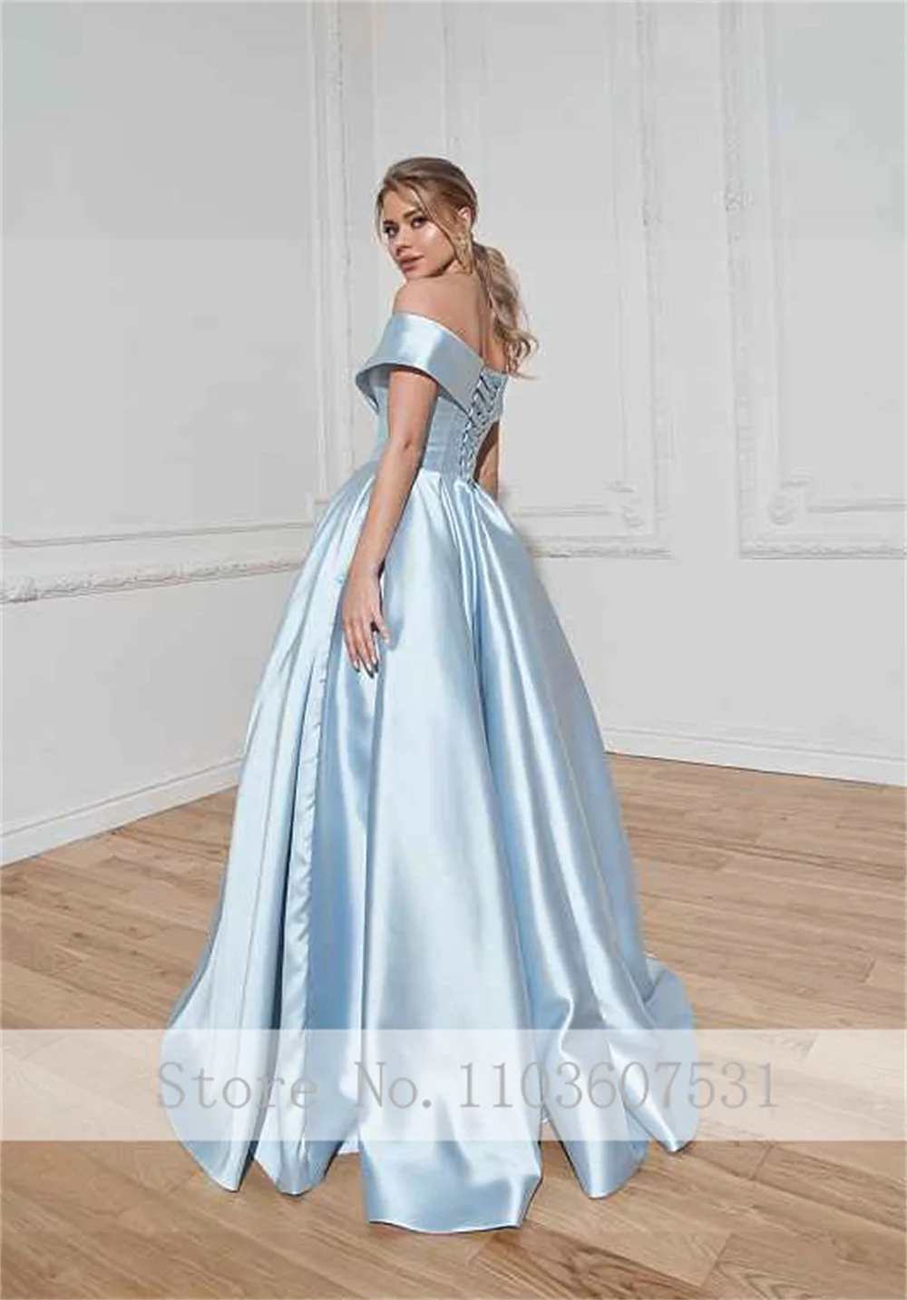 Classic Boat Collar Satin Crisscross Formal Evening Dress A-line Lace up Court Evening Bridal Gown vestidos novias boda