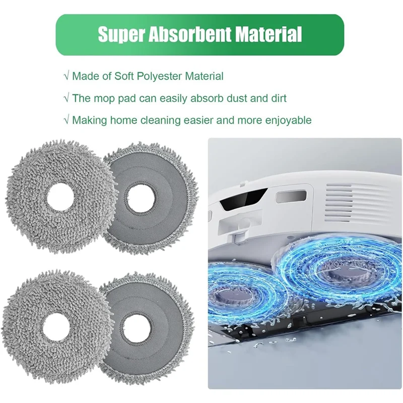 

A03F-запасные части для робота-пылесоса Roborock Qrevo Curve, основная щетка, боковая щетка, фильтры HEPA, тканевые мешки для пыли