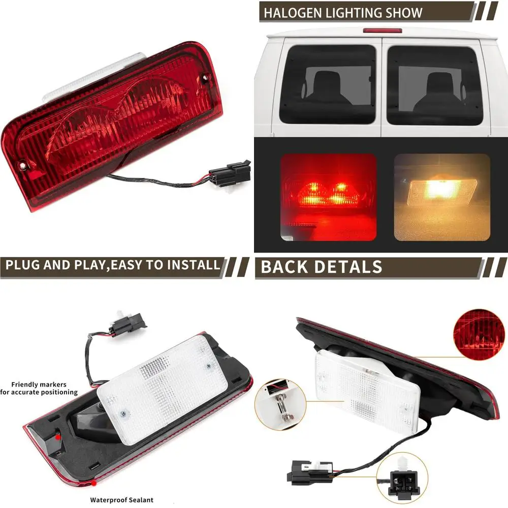 

1992-2022 Замена 3-го стоп-сигнала Ford E150-E550 Econoline High Mount для 6C2Z13A613B, F2UZ13A613B, XC2Z13A613BA