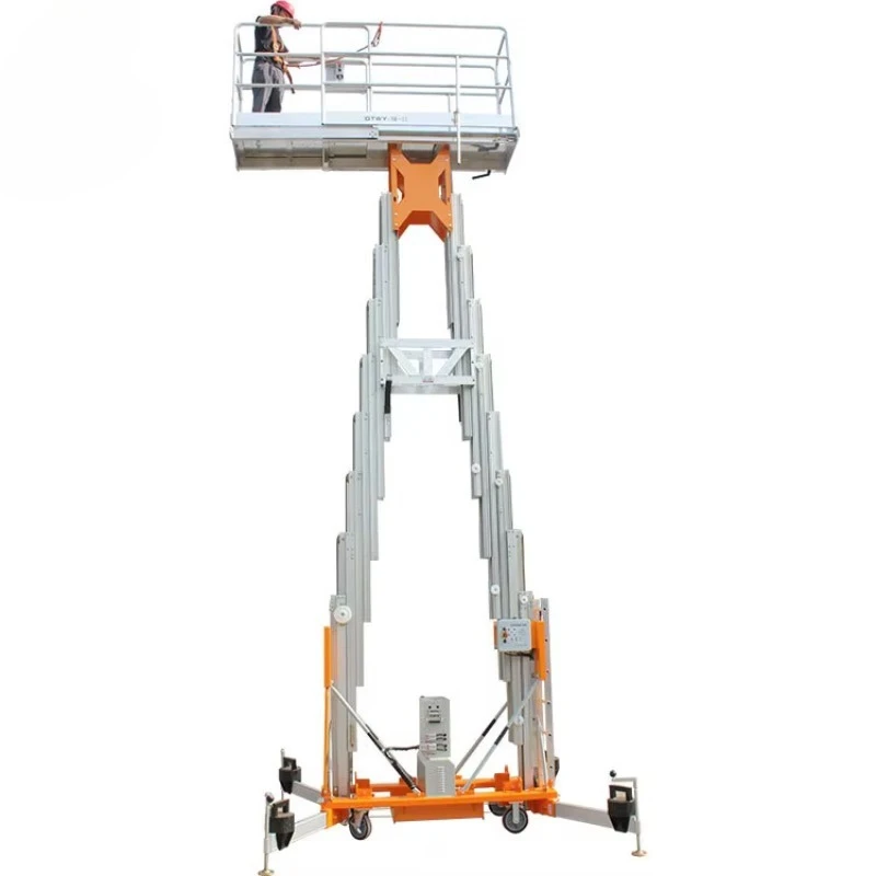 New China Aerial Work Platform Mast-Type Floating-Out Lifting Platform Electric Hydraulic Lift GTWY Model 620-812kg