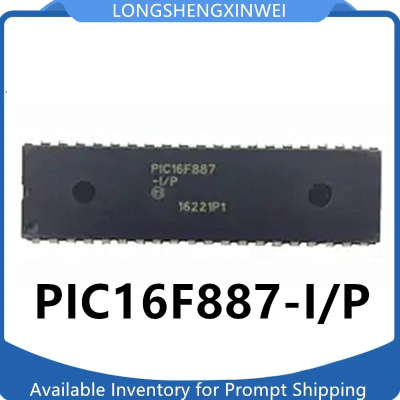 1PCS PIC16F887 PIC16F887-I/P Inline DIP-40 Microcontroller Chip NEW