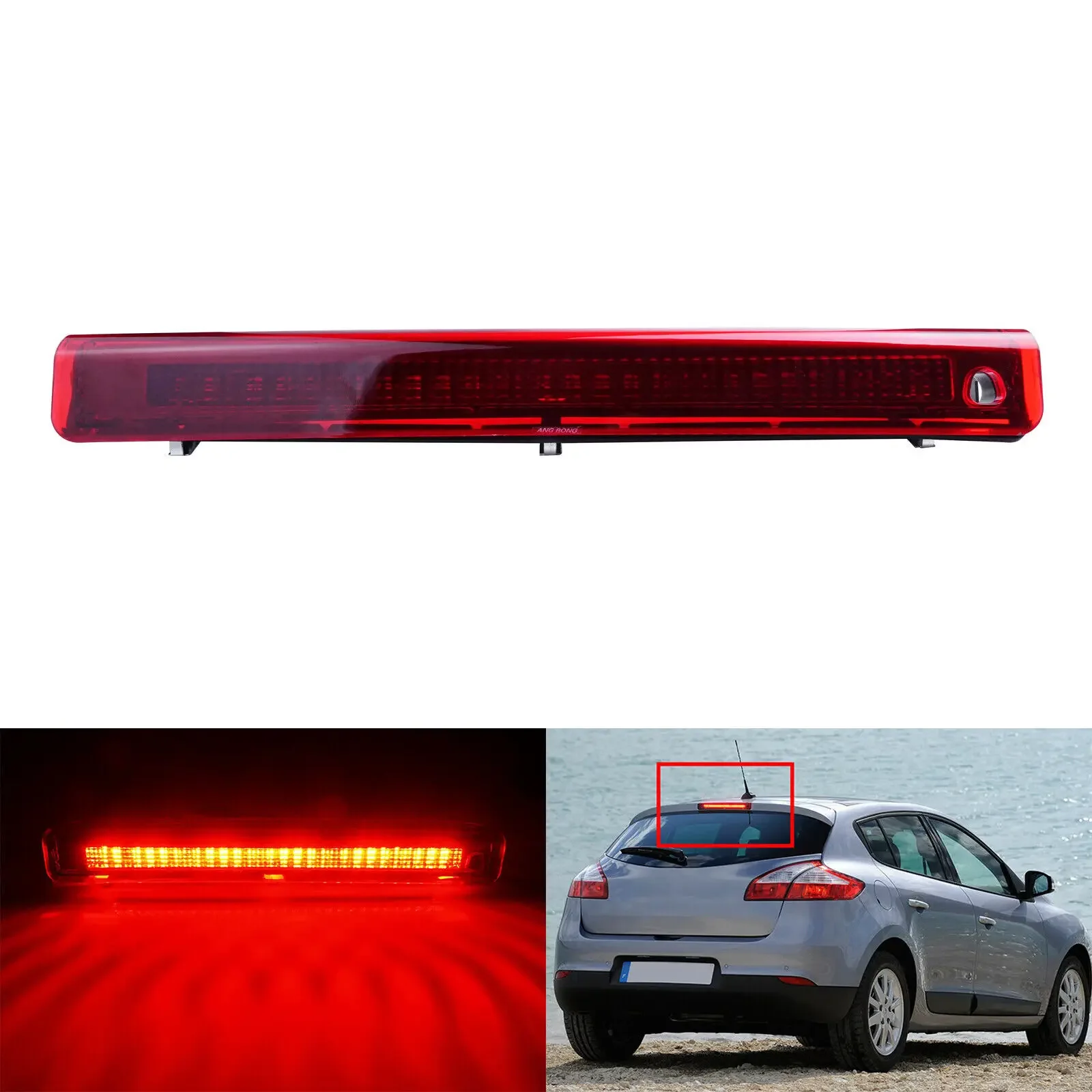 

High Mount Stop Lamp Red LED Brake Warning Lamp LED High Mount Stop Light For Renault Megane MK3 Hatchback 2008-2016 265900006R