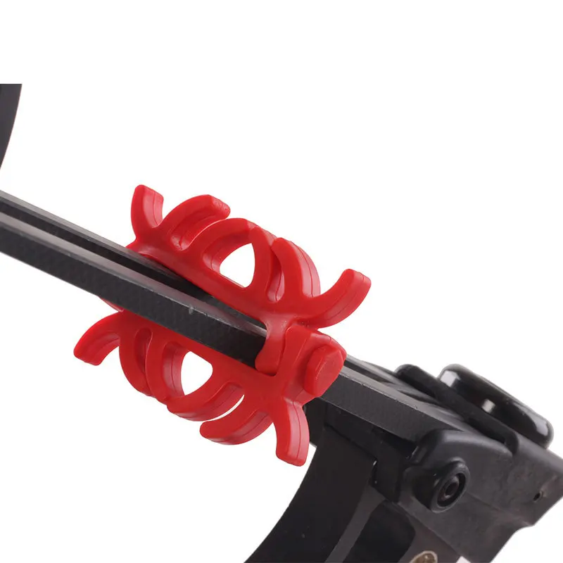 1 set Archery composite pulley bow shock absorption set, rubber material, string stopper, bow piece, bowstring shock absorption