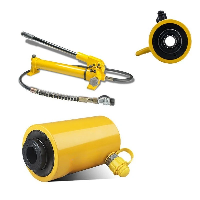 Split‑Type Hollow Hydraulic Cylinder Jack RCH‑20T‑30T‑60T‑100T Hollow Ram Oil Cylinder For Bridge Lifting Repair Work