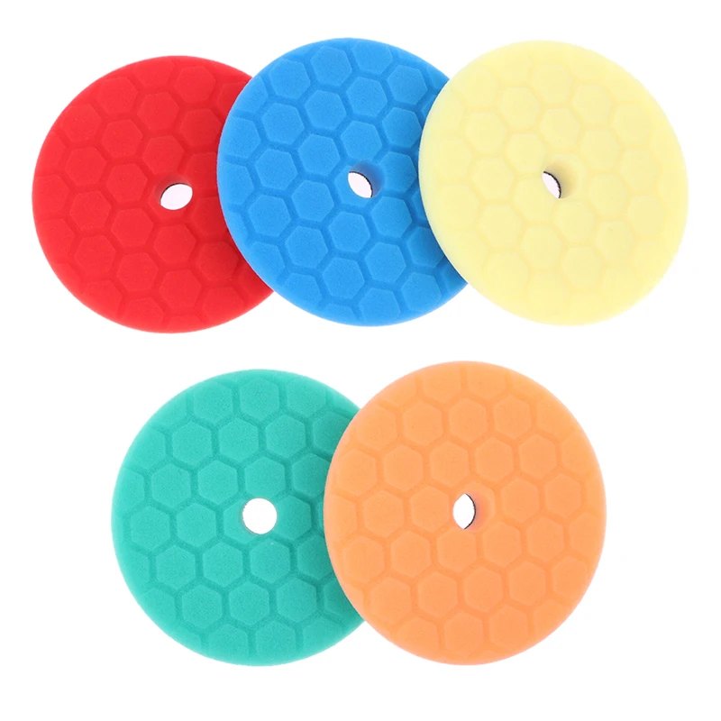 Practical 6 Inch Car Sponge Polishing Pad Self-Adhesive Buffing Waxing Sponge Wool Wheel Polishing Pad For Car Polisher Drill