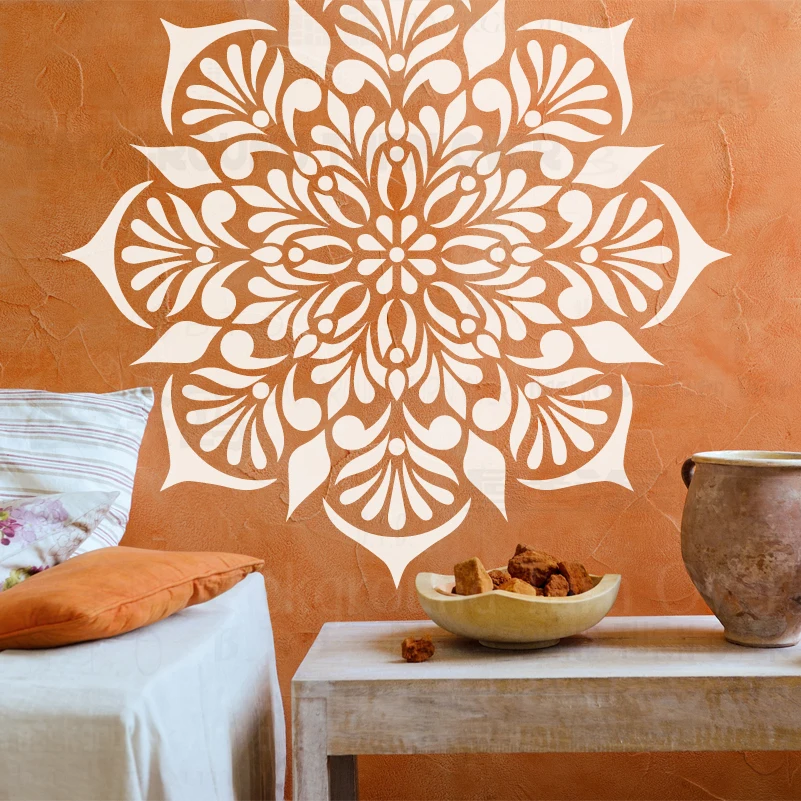 

90cm - 130cm Stencil Mandala Extra Large For Painting Big Round Wall Flower Decors Patterns Templates Paint Floor Template S196