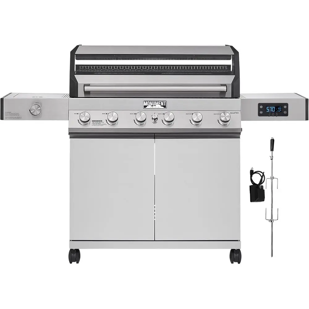 

6-конфорочный газовый гриль-барбекю Smart BBQ из нержавеющей стали 605 с функцией ротиссери (без комплекта для конвертации)