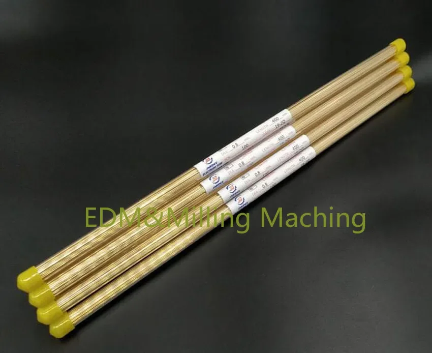 100pcs EDM Wire Machine Sparks Drilling Electrodes Single Hole Brass Tubes 0.3-1.5x400mm EDM Electrode tubes