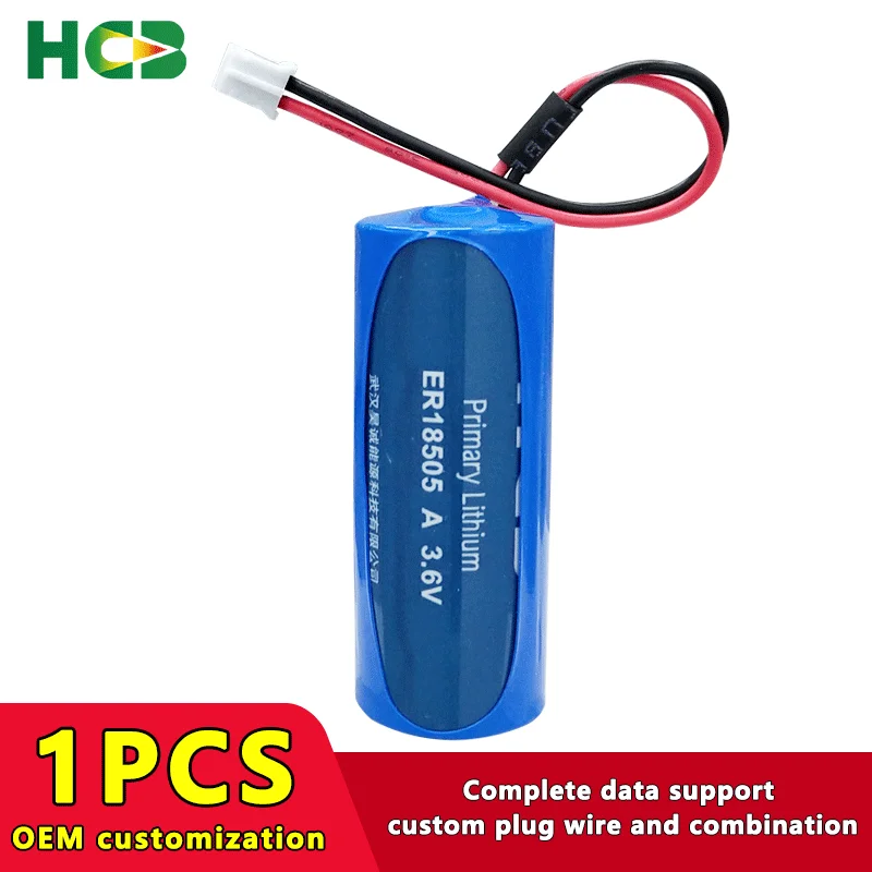 HCB ER18505 A Add PH2.0 Plug Disposable Lithium Battery Card Insertion Intelligent Water Meter Flow Meter Servo PLC Instrument