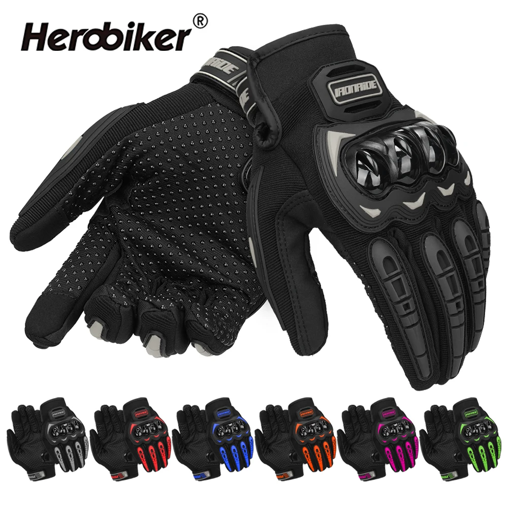 

Motorcycle Gloves Men's Anti Fall Breathable Off-road Riding Gloves Touch Screen Full Finger Gloves Motorcycle Outdoor Gloves