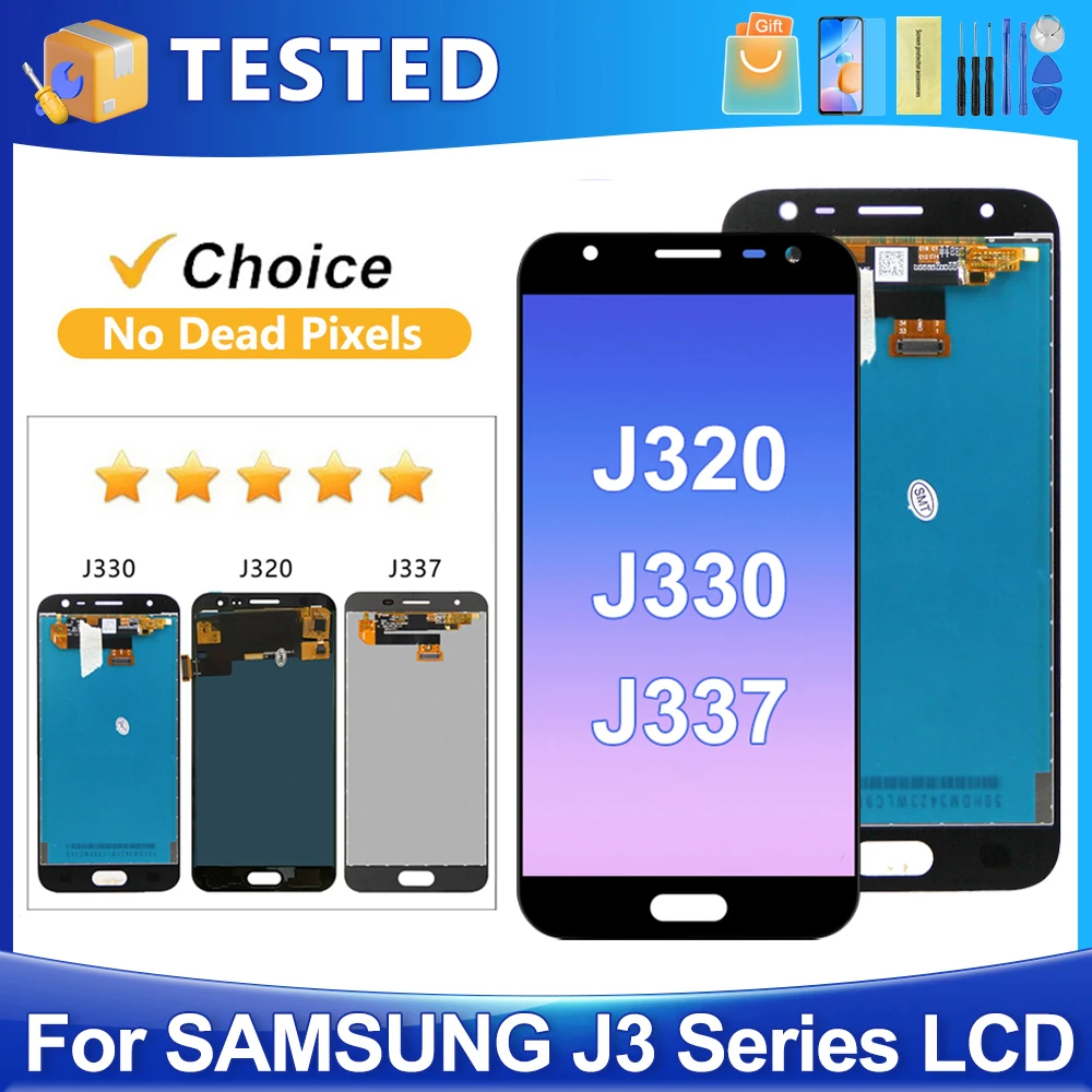 

5.0''J3 2016 2017 2018 For Samsung For J320 J330 J337 LCD Display Touch Screen Digitizer Assembly Replacement