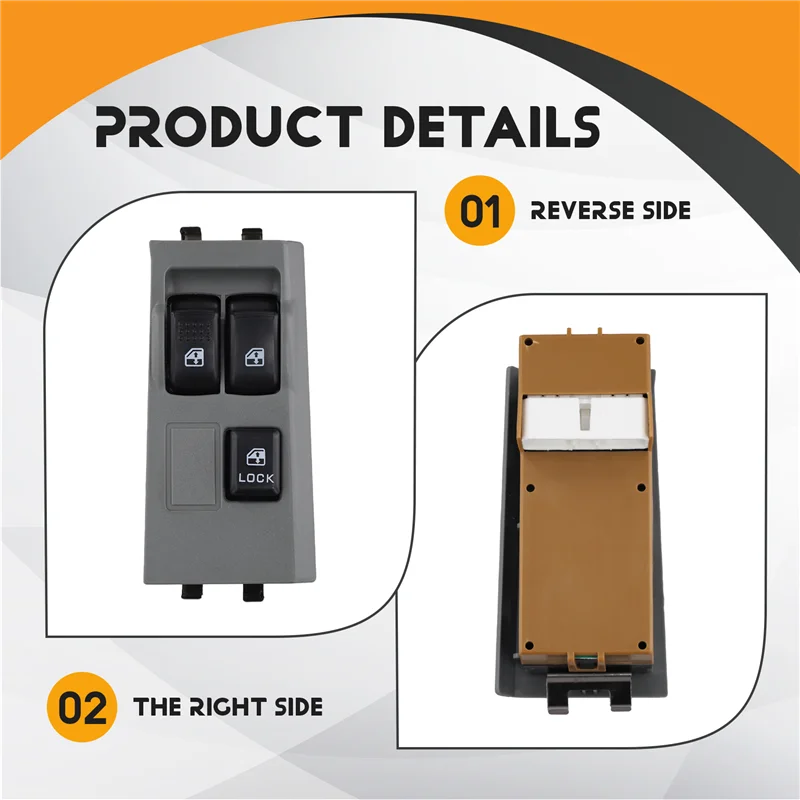

For Mitsubishi Canter Auto Window Lift Switch Left Drive Side 12V MC898319 Power Control Button
