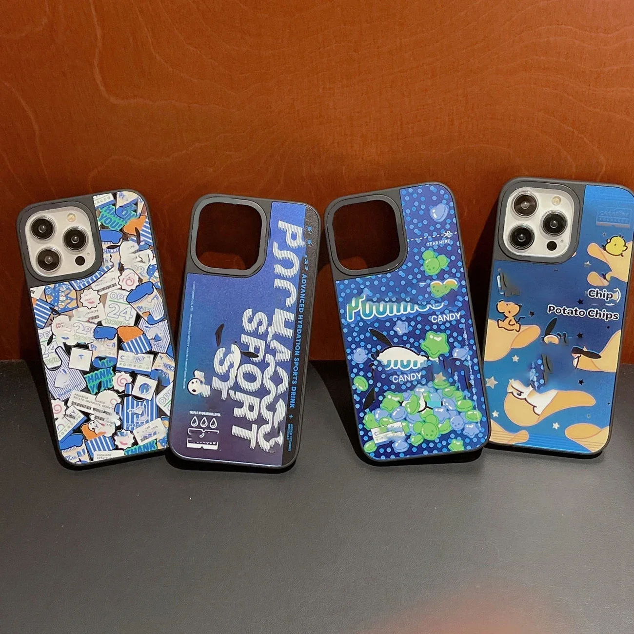 

Pop Dog Rabbit MagSafe Mirror Surface Phone Case Cover for IPhone 11 12 13 14 15 16 Pro Max Case for IPhone 16 Pro Max