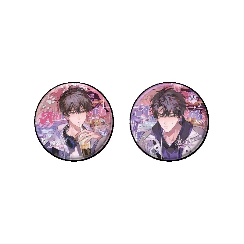 Wei Zhuang Xue Zha Novel Peripherals Yu Ni Gong Chao Xi Series Video Games City Badge Color Paper He Zhao Xie Yu BL