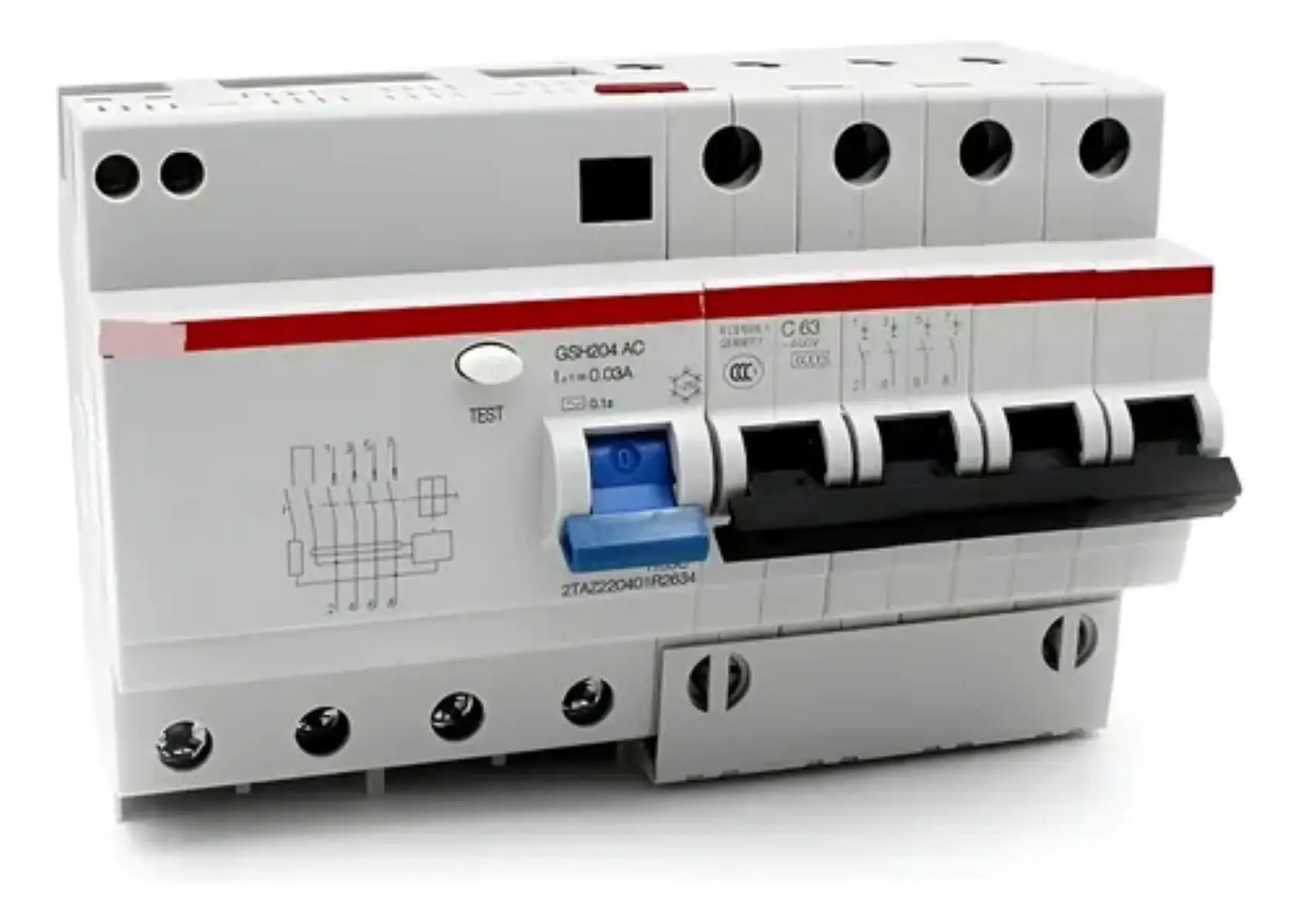 Residual Current Circuit Breaker GSH204 AC-C63/0.03 10174810 2TAZ222401R2634