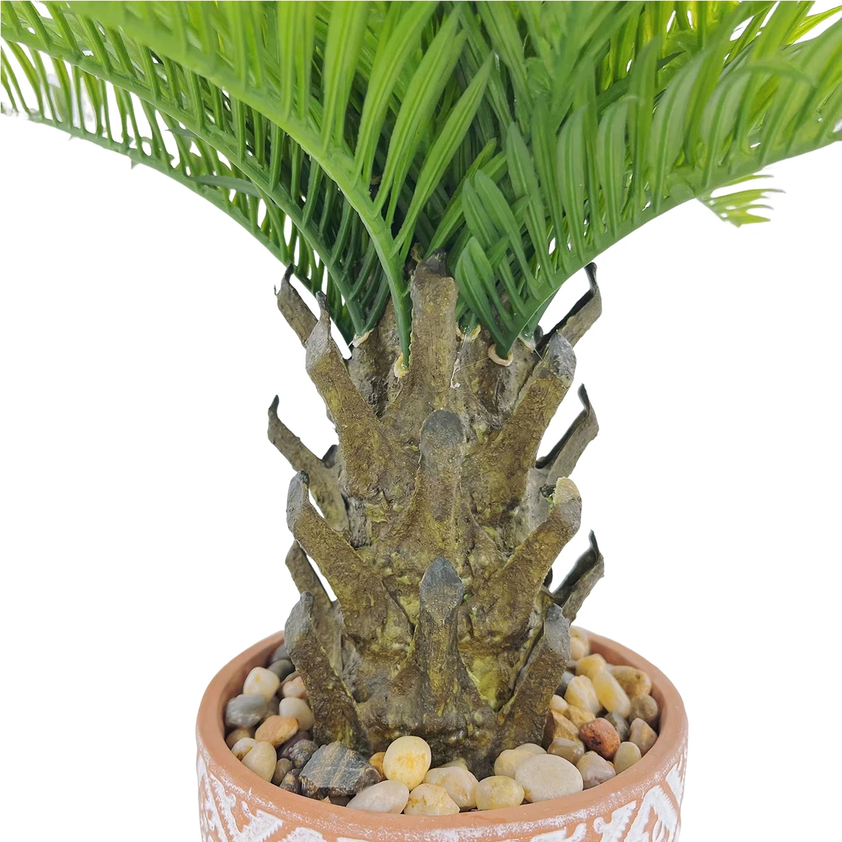 Imagem -06 - Palmeira de Coco Artificial com Vaso Cerâmico Plantas Tropicais Decoração de Casa Escritório Jardim Shopping do Hotel Planta Falsa 35 cm 50 cm 70cm