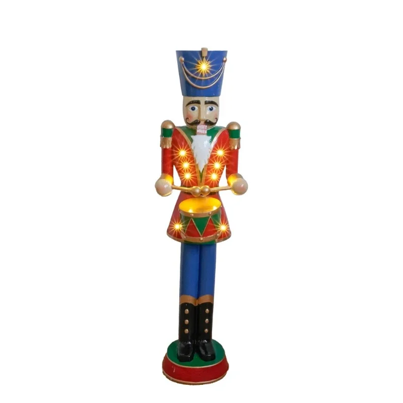 

New spot creative drum nutcracker soldier home decoration nutcracker Christmas ornament holiday gift