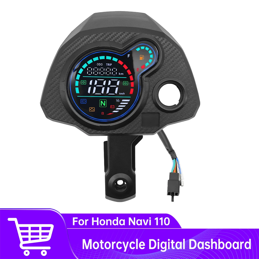 For Honda Navi 110 Navi110 Motorcycle Instrument Assembly Speedometer Tachometer Odometer With bracket Digital Dashboard