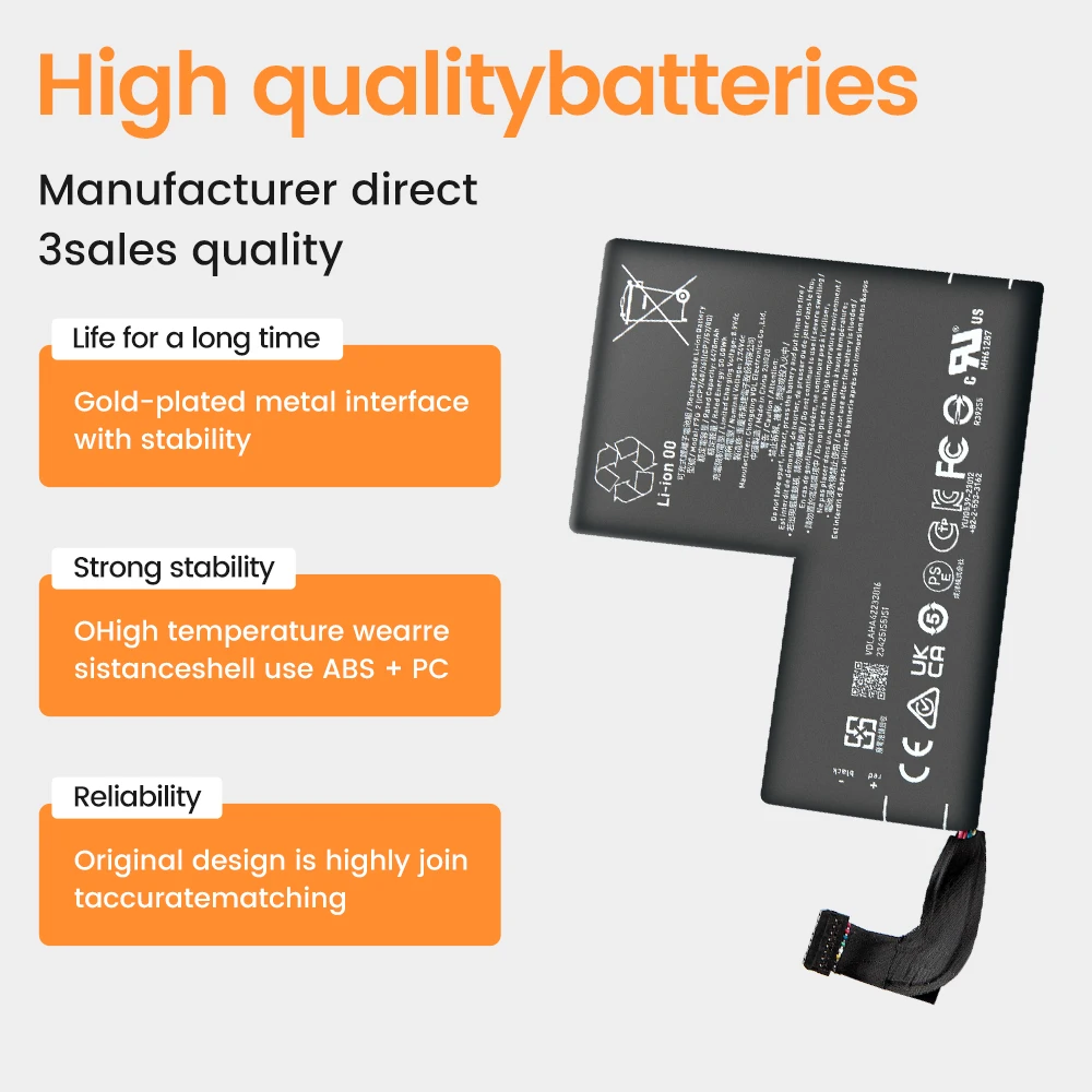 F7G 6470mAh bateria zamienna Li-polymer do OLED 8.8V 5313mAh do konsoli CELL Steam Deck, ładowalna — zdjęcie produktu 2