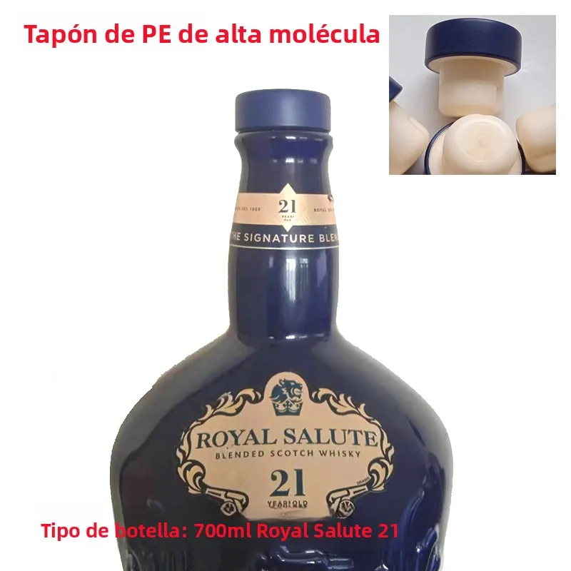 Tapón de Repuesto Duradero de Grado Alimenticio para Botella de Whisky Royal Salute de 21 Años, Tapón de Plástico para Vino
