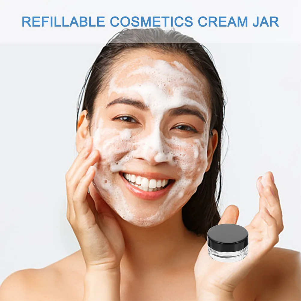 

20pcs Container Kit 3G Transparent Small Travel Containers For Cream Lotion Moisturizer Dispenser Skincare Jars