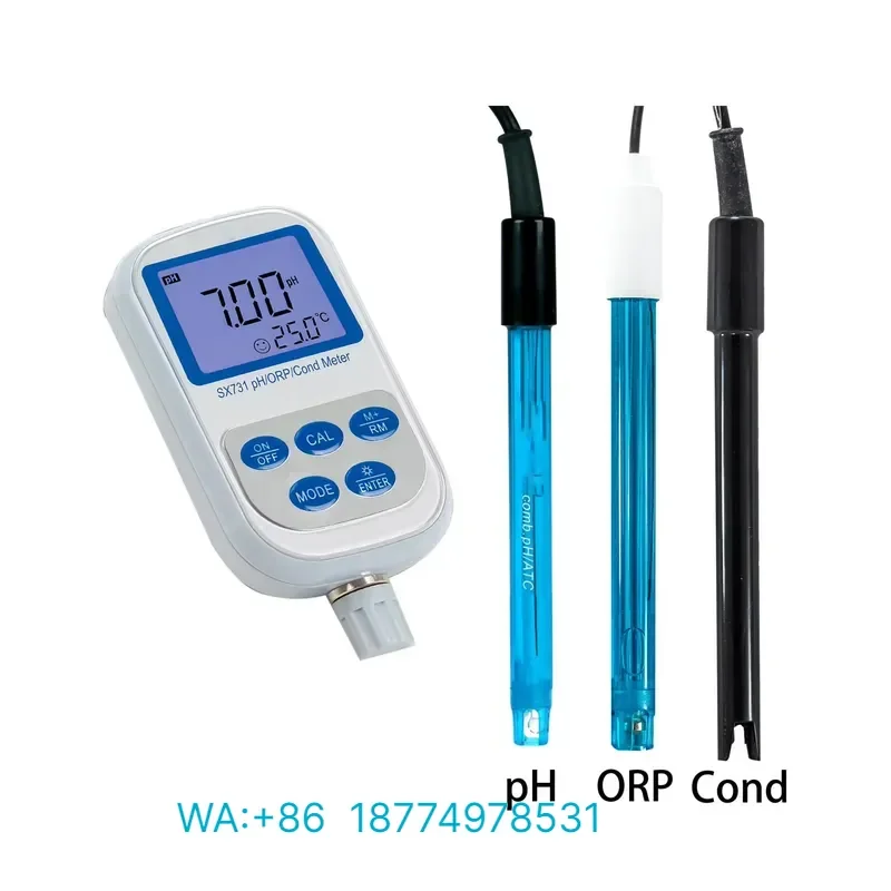 for NADE SX731 7 in 1 Portable Lab PH ORP Conductivity TDS Salinity Resistivity Meter Water Quality Analysis Tester