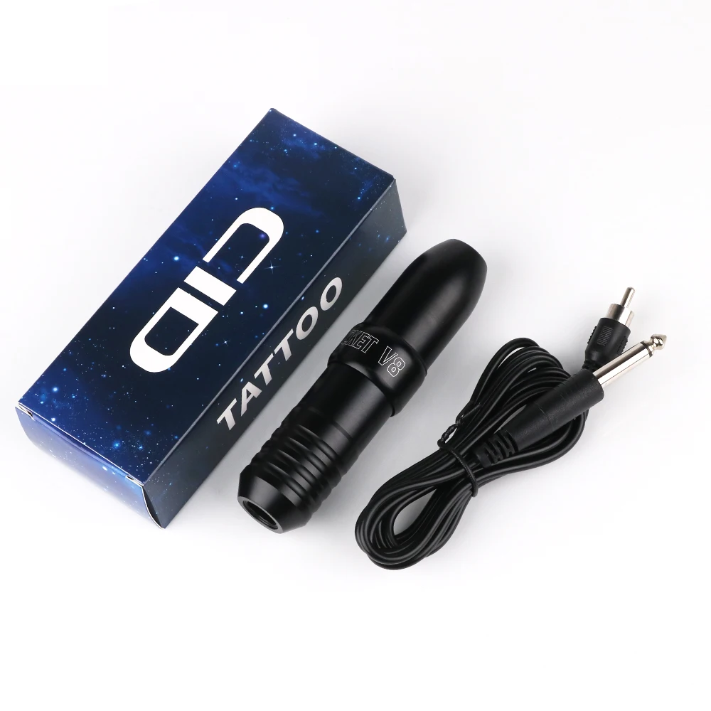 Rocket V8 Professionele draadloze tattoo-machine Cartridge Pen RCA-interface Draagbare roterende tattoo-pen voor tattoo-beginners
