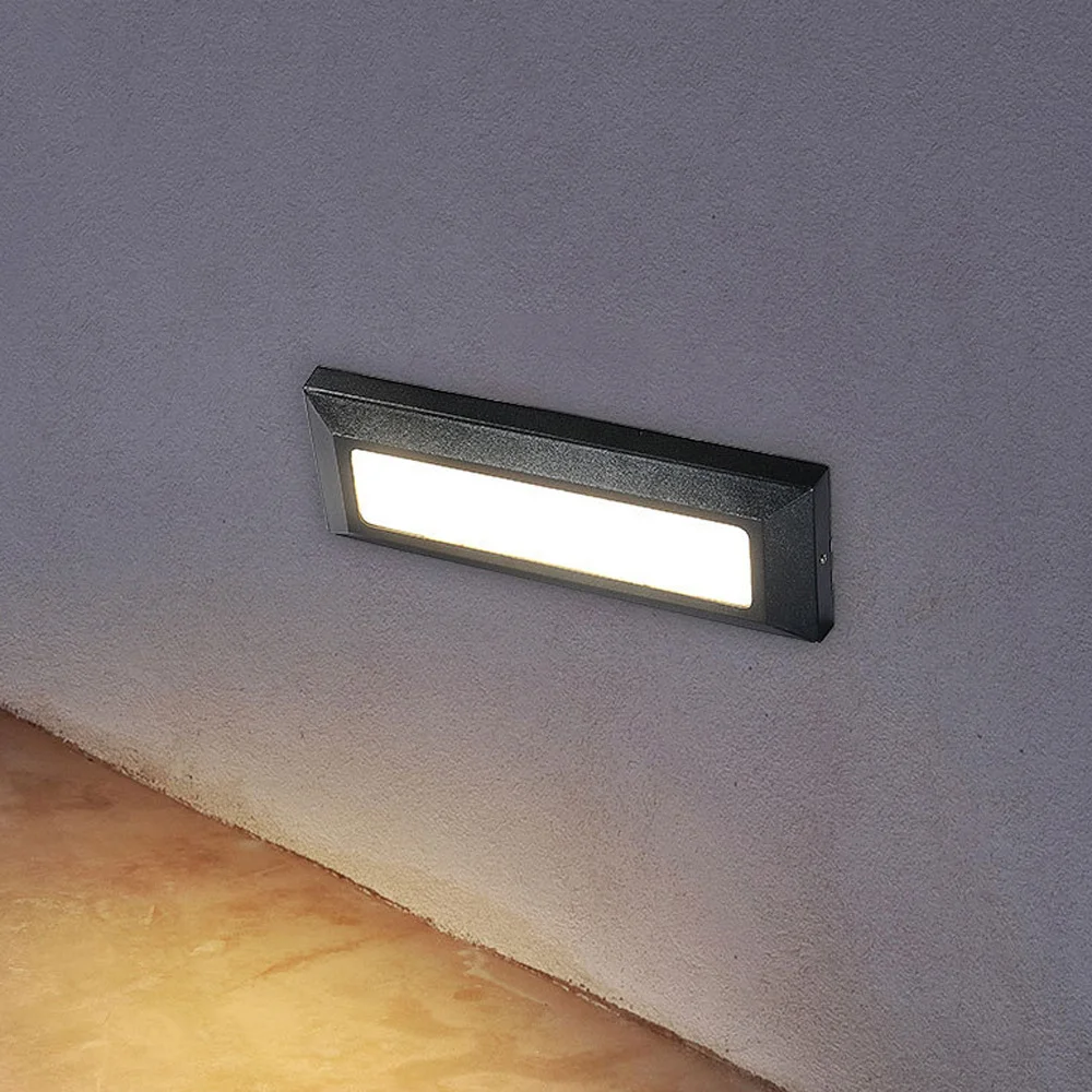 Imagem -03 - Montagem na Parede Interior ao ar Livre Arandela Luz Exterior Moderno à Prova Impermeável Água Ultrafinos 6w Led Varanda Lâmpada na Porta Garagem Escada de Entrada