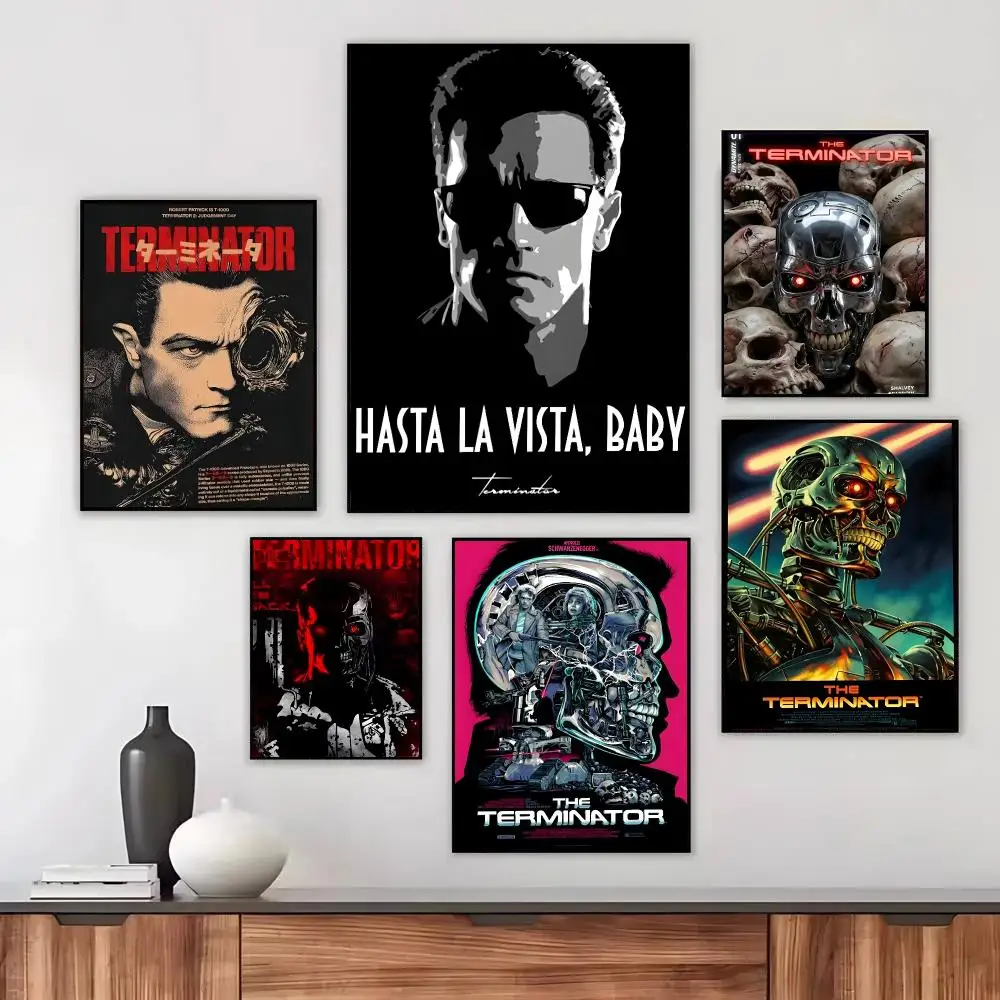 Movie The T-Terminator Poster Wall Art Printed Decor Sticker Stylish Home Gift for Living Room Bedroom Corridor Cafe