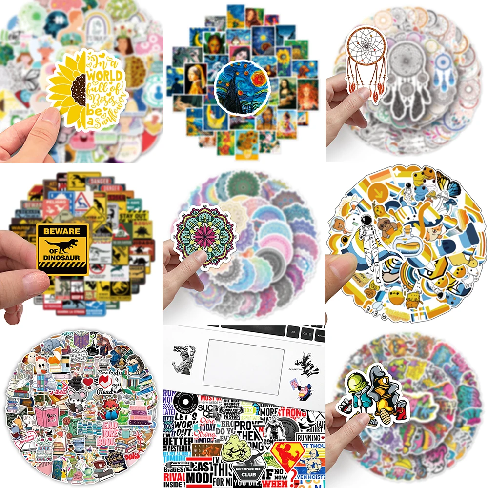 10/30/50PCS Trendy Icon Pattern Stickers Series Health Knowledge Psychological Stickers Suitcase Helmet Refrigerator Wholesale