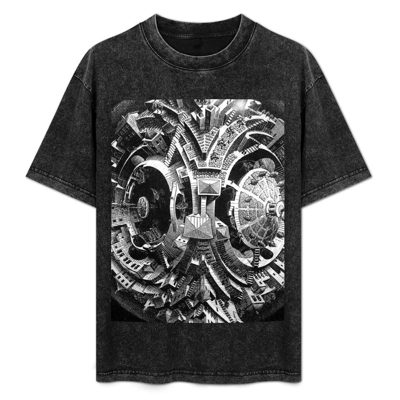 

M.C. Escher T-Shirt Fashion Simple Casual Tee Shirt