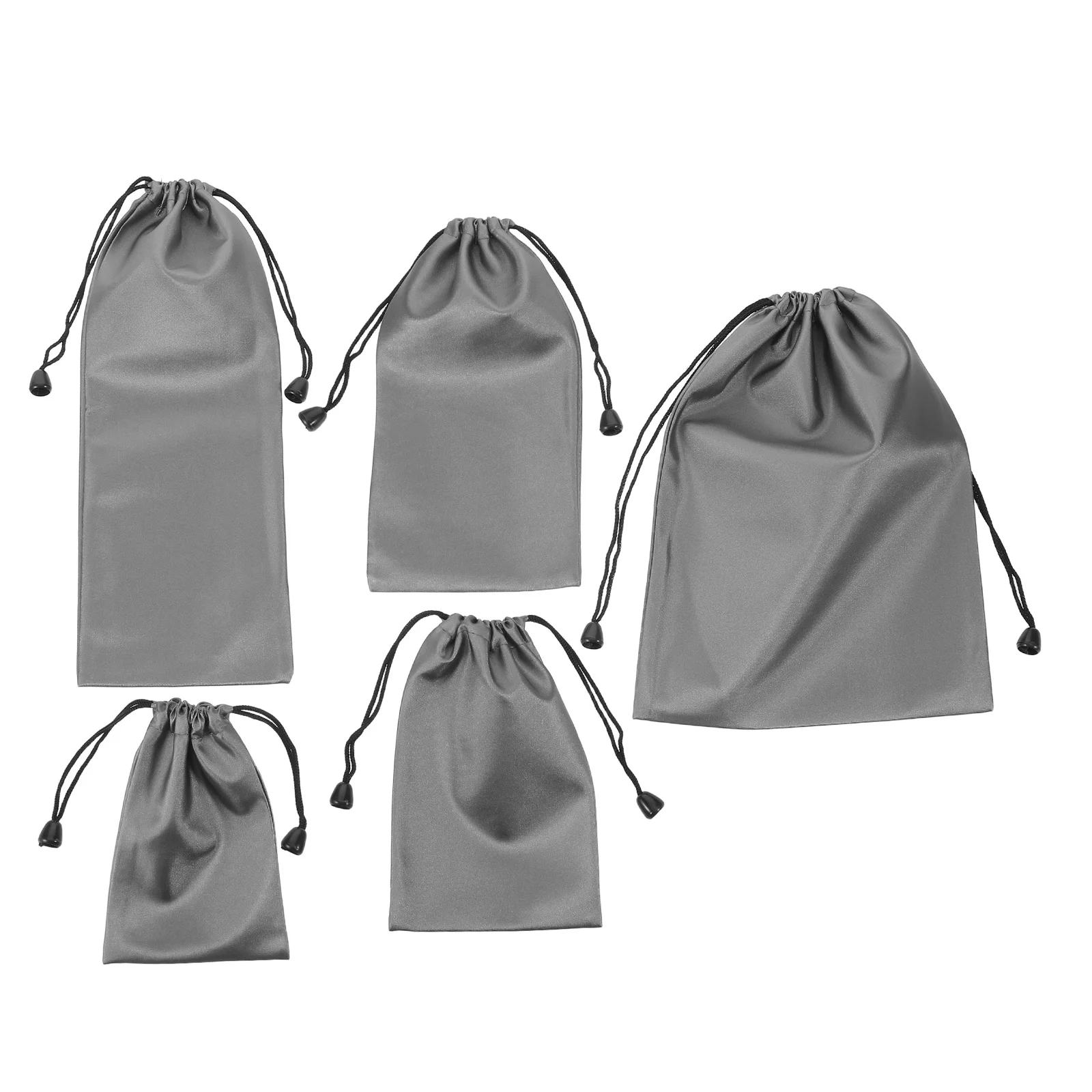 5Pcs Drawstring Cable Bag Organizer Portable Nylon Storage Pouch Power Bank Travel Electronics Accessories Case