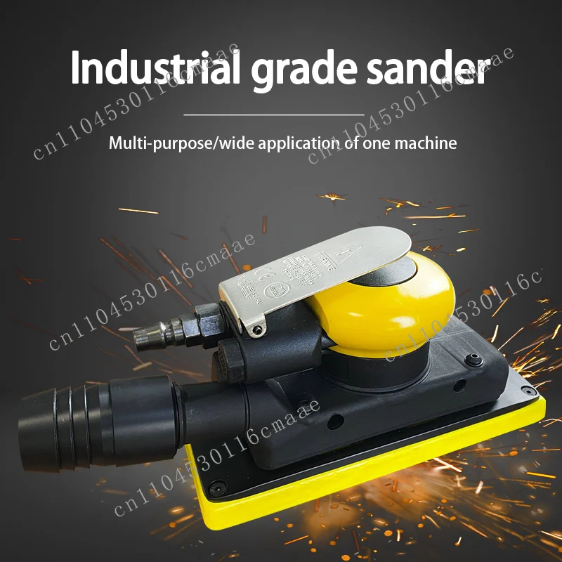 Square grinder, pneumatic sander for multi-angle grinding