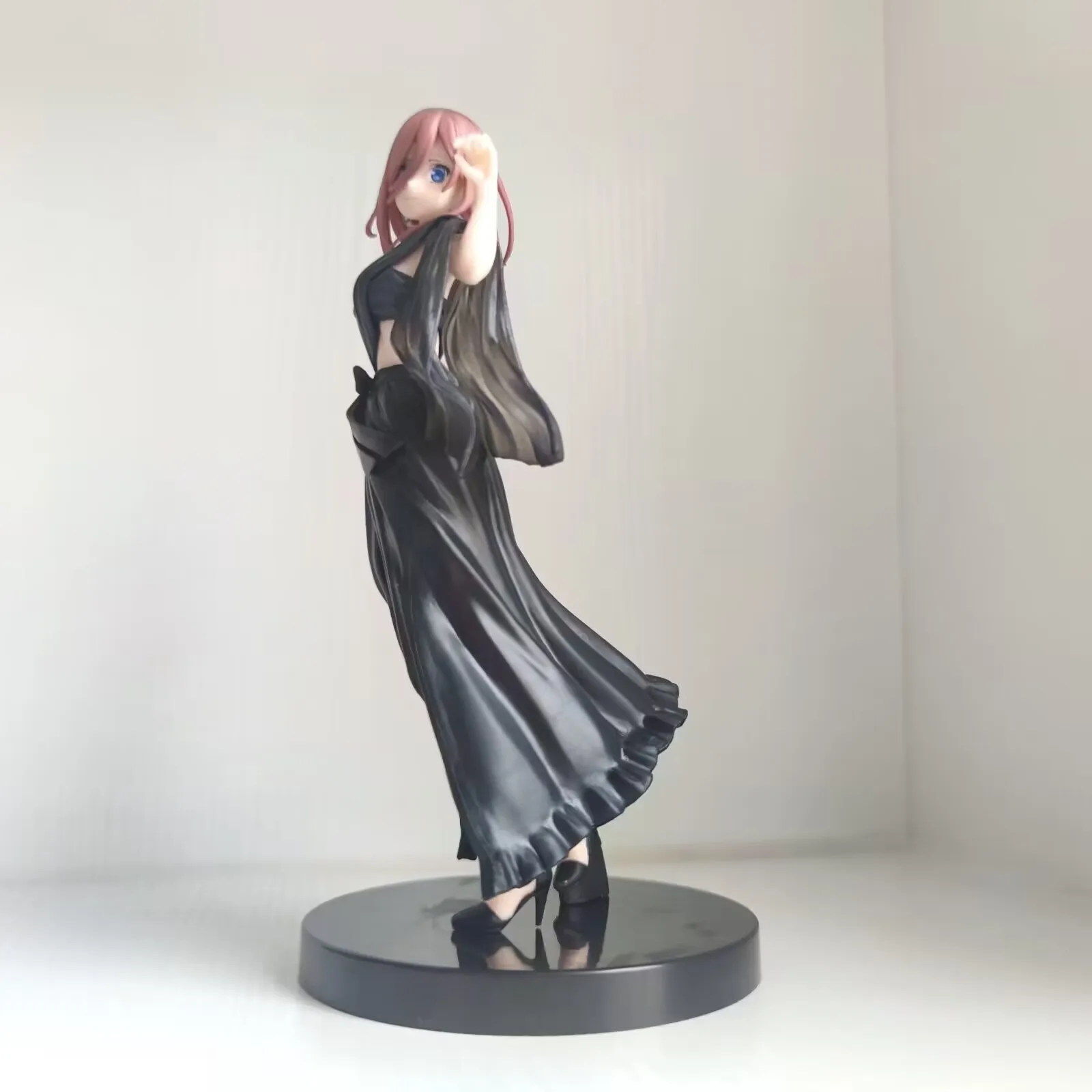 19cm The Quintessential Quintuplets Anime Figure Nakano Miku Black Dress Action Figures Sexy Girl Collect Statue Model Gift Toys