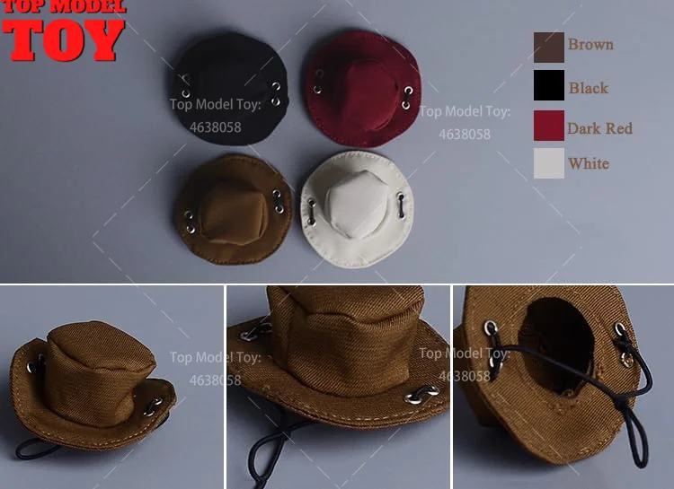 1/12 Scale Duck Tongue Cap Fashion Knitted Yarn Hat Round Beach Hat Model for 6\'\' Female Male Soldier Action Figure Body Dolls