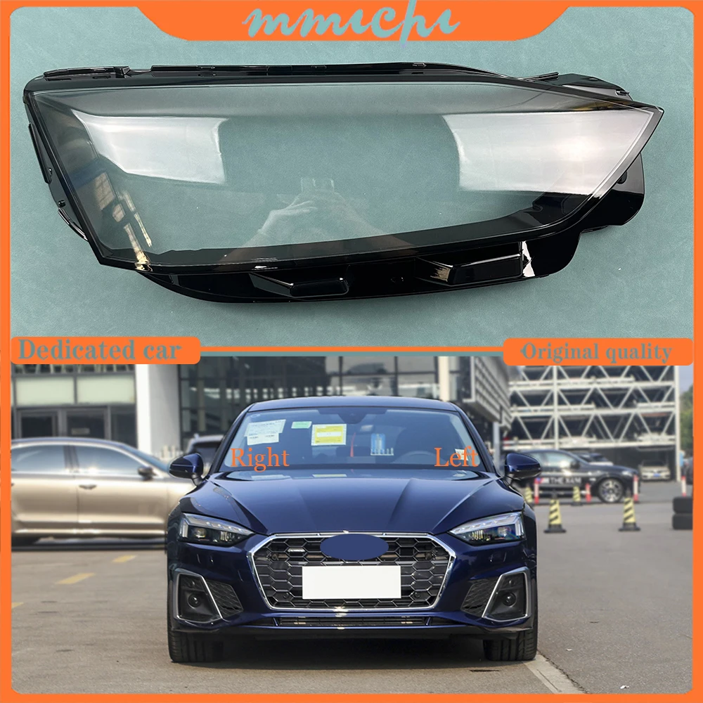 

For Audi A5 S5 RS5 2021-2023 Car Replacement Headlight Case Shell Light Lamp Headlight Lens Cover Headlamp Transparent Lampshade