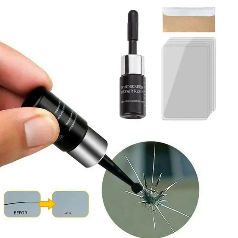 

Car Windshield Windscreen Glass Repair Resin Kit Auto Vehicle Casement Fix Tool Car Windshield Cracked Repair Glue Auto Supplies