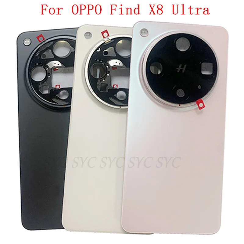 バックカバー-リアドアケースハウジング-oppo-find-x8-ultra-バッテリーカバー-カメラレンズ修理部品付き