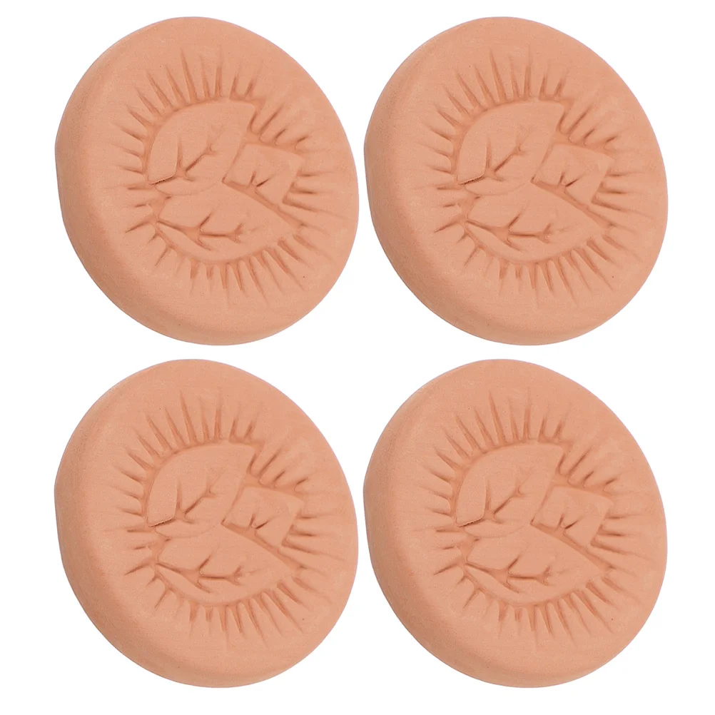 

4pcs Clay Humidification Sheets Pattern Tobacco Blocks For Cigar Box Humidor Moisture Control Cigarette Humidity