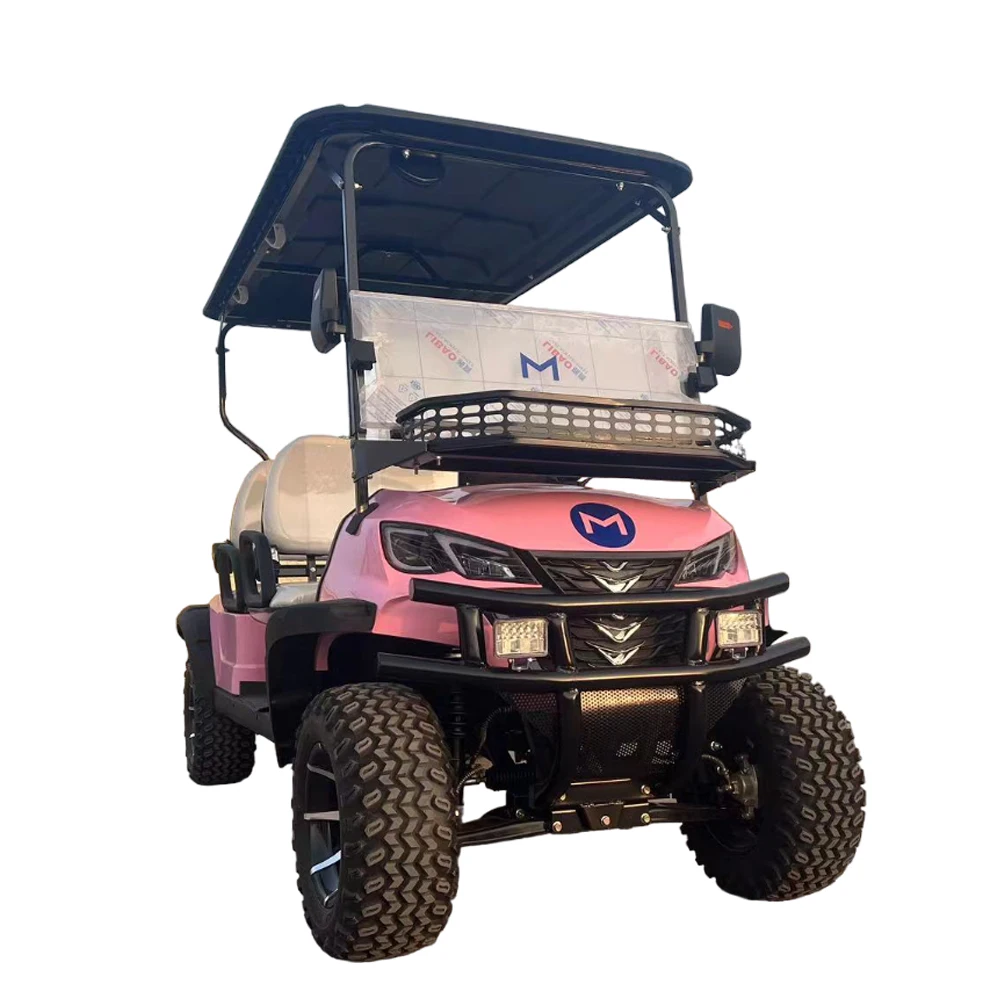 Ready to Ship MMC Manufacturer Custom 48V 60V 72V Lithium Battery AC Motor New Energy Off Road 4/6 Seats Electric Golf Cart