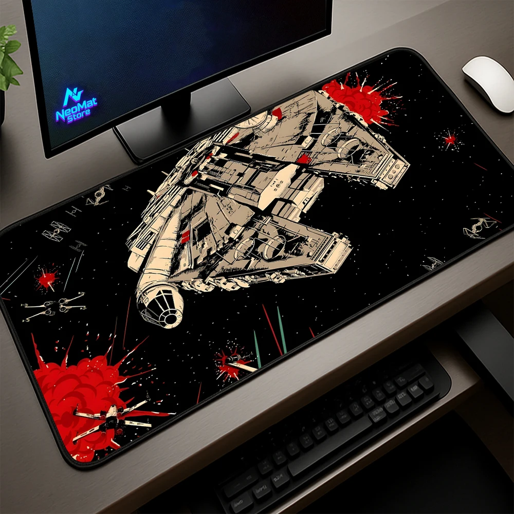 

Gaming Mouse Pad Star Gamer Decoration Room Mats Table Carpet Space Mousepad Black Extra Large Desk Mats Computer 100cm Playmat