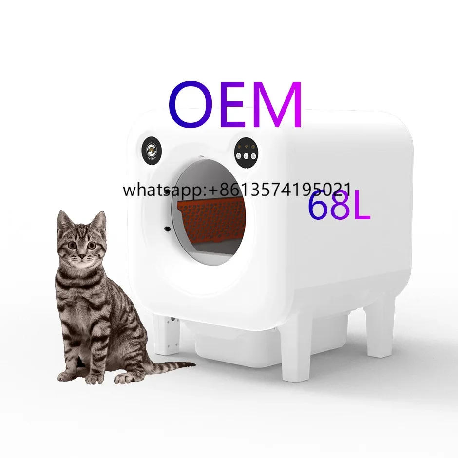 

Автоматическая коробка для кошек TOEM/ODM, умное управление через приложение, самоочищающиеся коробки, песочница для кошек, электронный туалет для домашних животных, товары для кошек