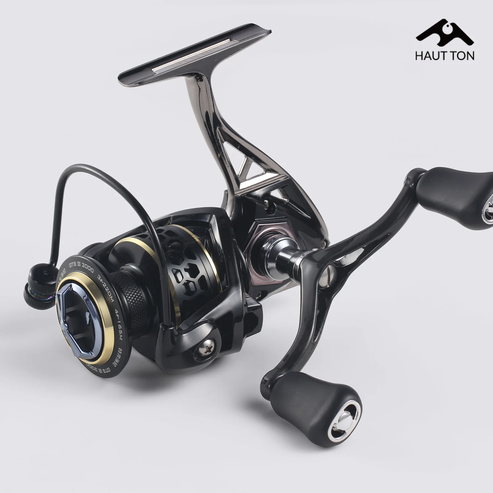 HAUT TON Kohlefaser Einzel- & Doppel-Ersatzrollengriff Leichtes Zubehör Langlebige Premium-Angelteile für Angler – Detail 7